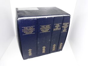 LDS Set of 4 Pocket Edition Books of Scripture w/ Slip-box (1985)