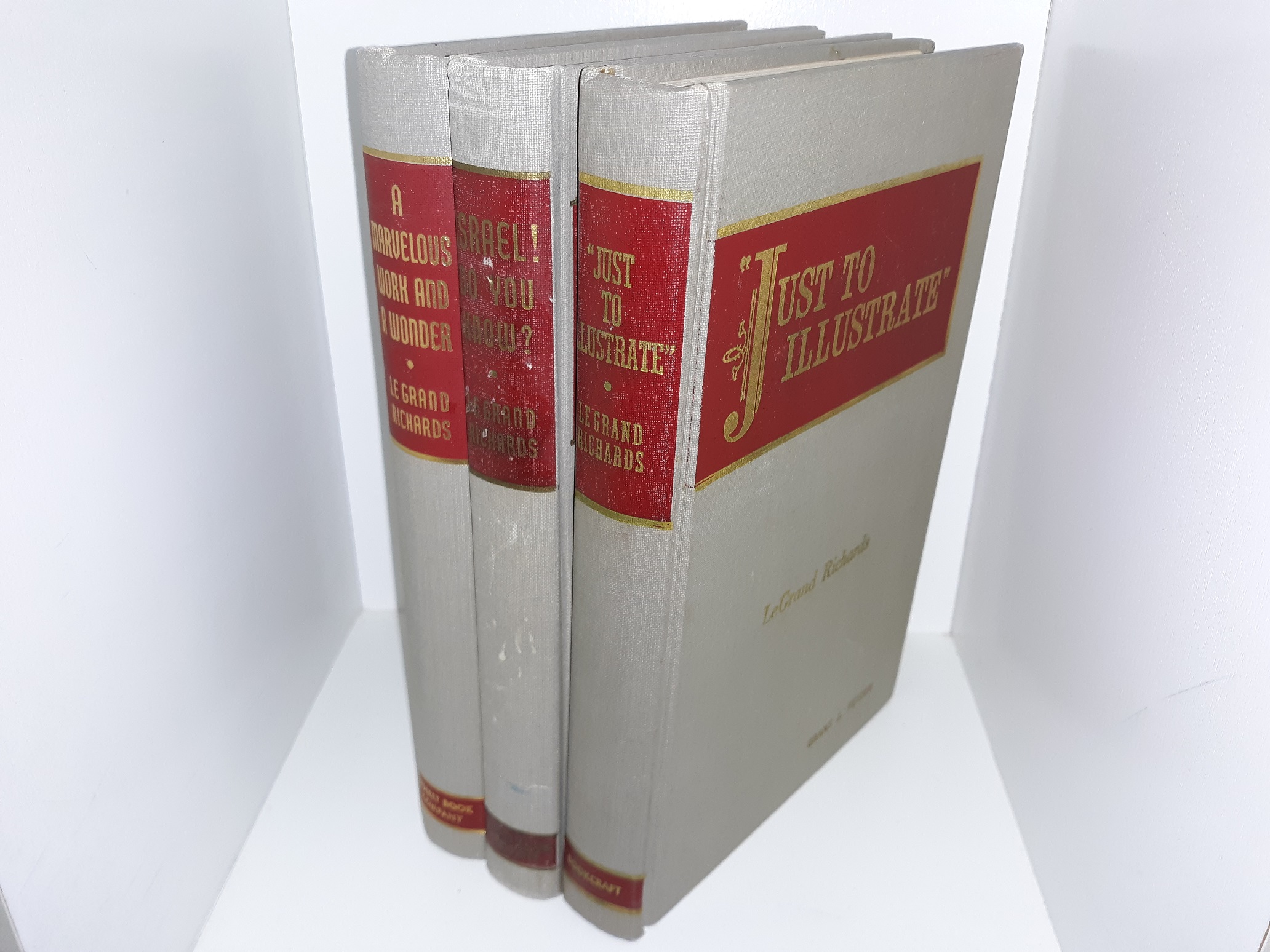 3 Books by LeGrand Richards: “Just to Illustrate” / Israel! Do You Know? / A Marvelous Work and a Wonder (See Details)