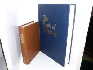 2 LDS Books: LDS, Brown Vinyl Triple Combination / The Book of Mormon (See Details)