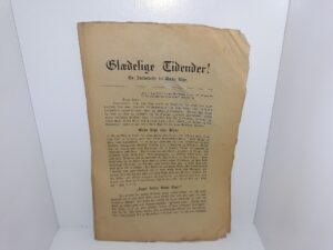 Glædelige Tidender!: En Indbndelse til Guds Rige (Danish: Happy Times!: An Invitation to the Kingdom of God) (Pamphlet) (Uncut)