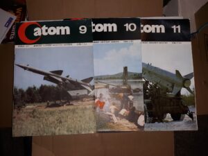 3 Issues of Atom: Armádní Technický Obráykový Mésíčník (Slovak: Atom: Army Technical Picture Booklet) (Magazine) (See Details)