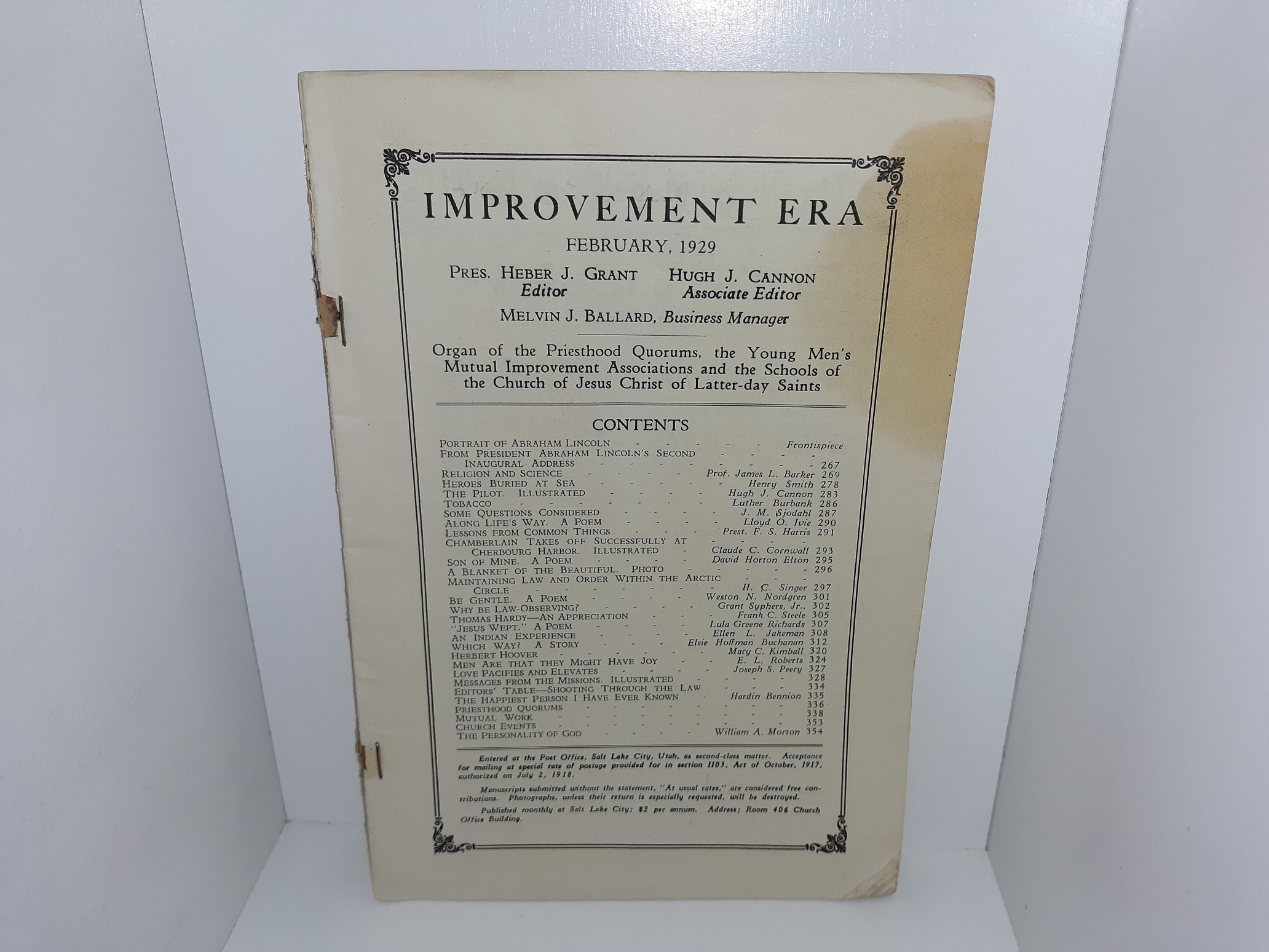 Improvement Era: Vol. 32, No. 4, February, 1929 (1929)