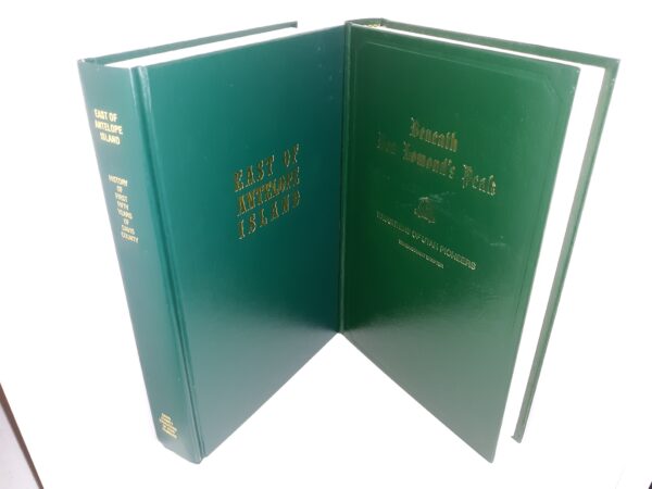2 LDS Books by the Daughters of Utah Pioneers: Beneath Ben Lomond's Peak: A History of Weber County 1824-1900 / East of Antelope Island: History of First Fifty Years of Davis County (See Details)