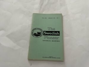 1975- The Swedish Pioneer Historical quarterly VOL. XXVI January 1975 NO.1- The Swedish Pioneer Historical Society