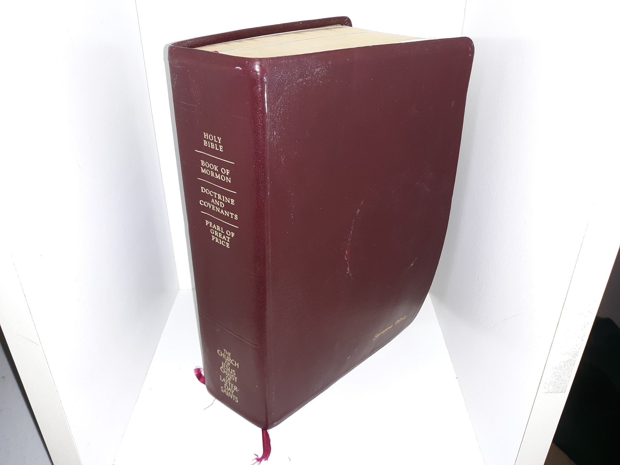 LDS, Burgundy Leather Quadruple Combination (1995)