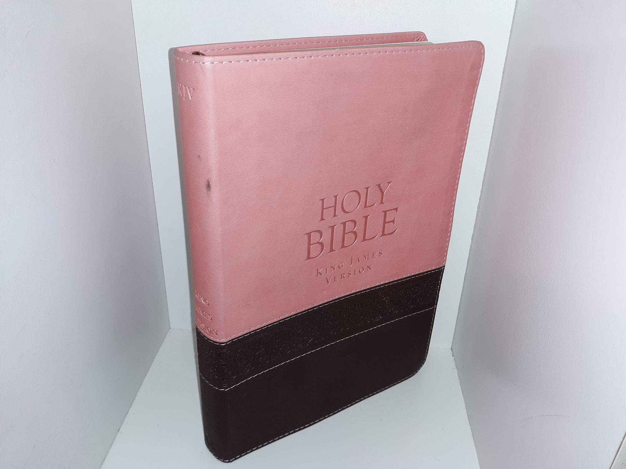 Holy Bible (King James Version) (Pink & Brown Leather) (2016)