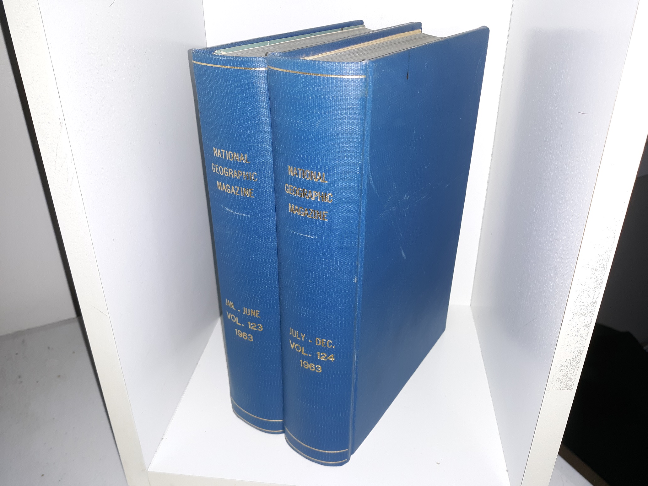 National Geographic Magazine 2 Vols. for the Year 1963 w/ Maps (See Details)