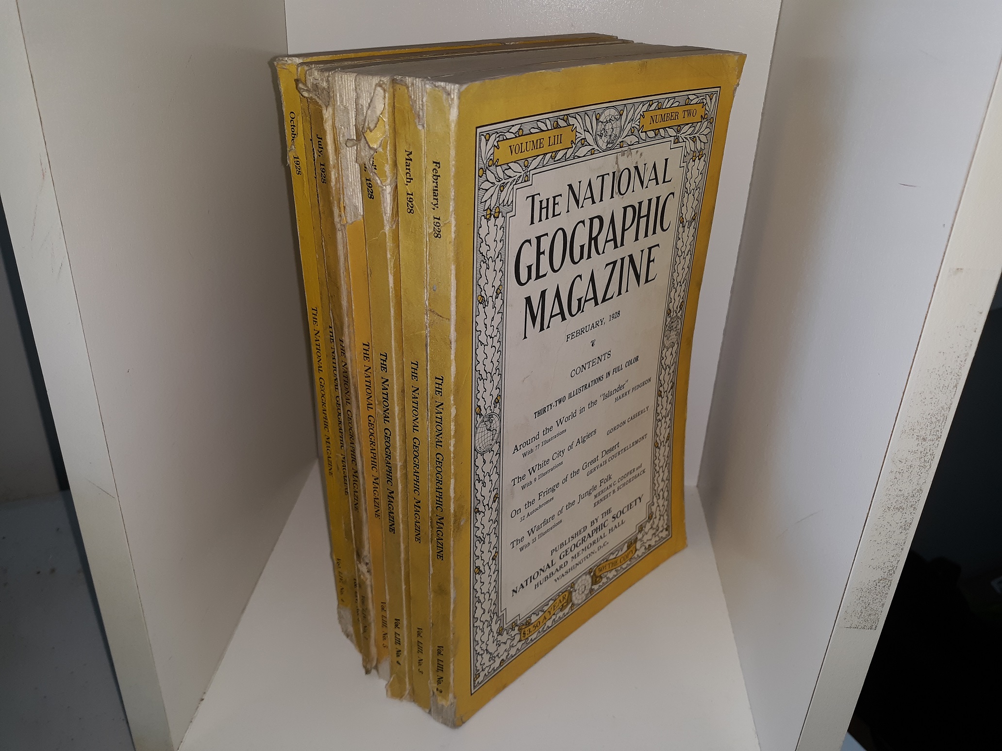 7 Issues of The National Geographic Magazine (See Details)