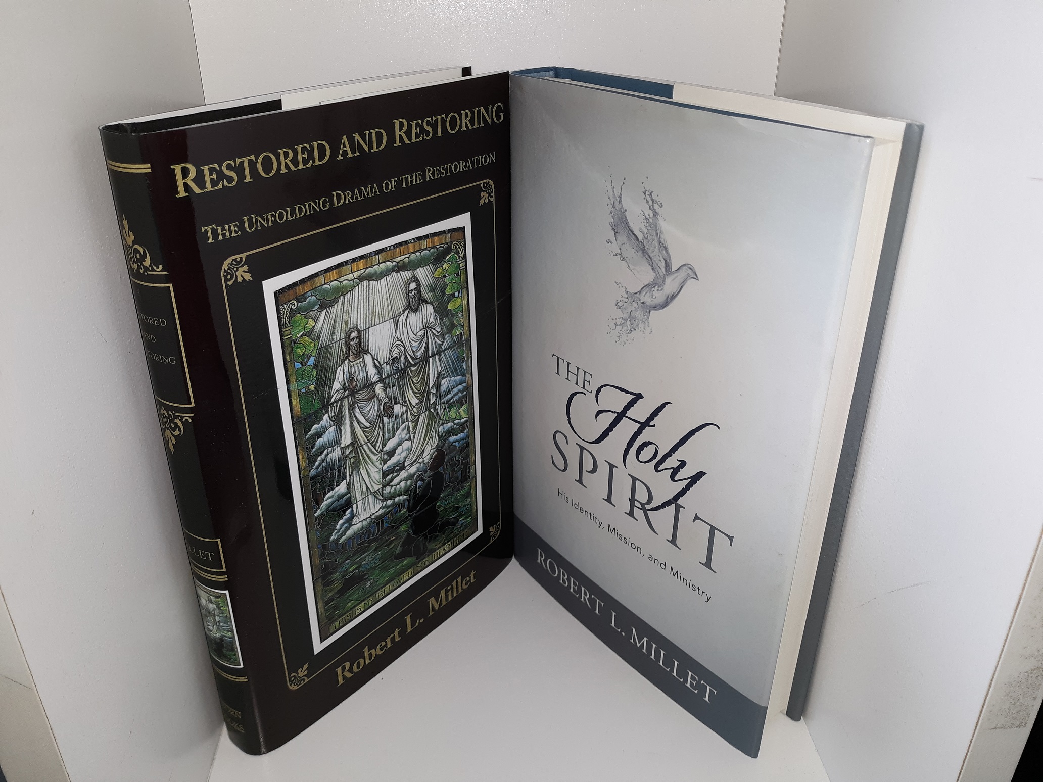 2 LDS Books: Restored and Restoring: The Unfolding Drama of the Restoration (New) / The Holy Spirit: His Identity, Mission, and Ministry (See Details)