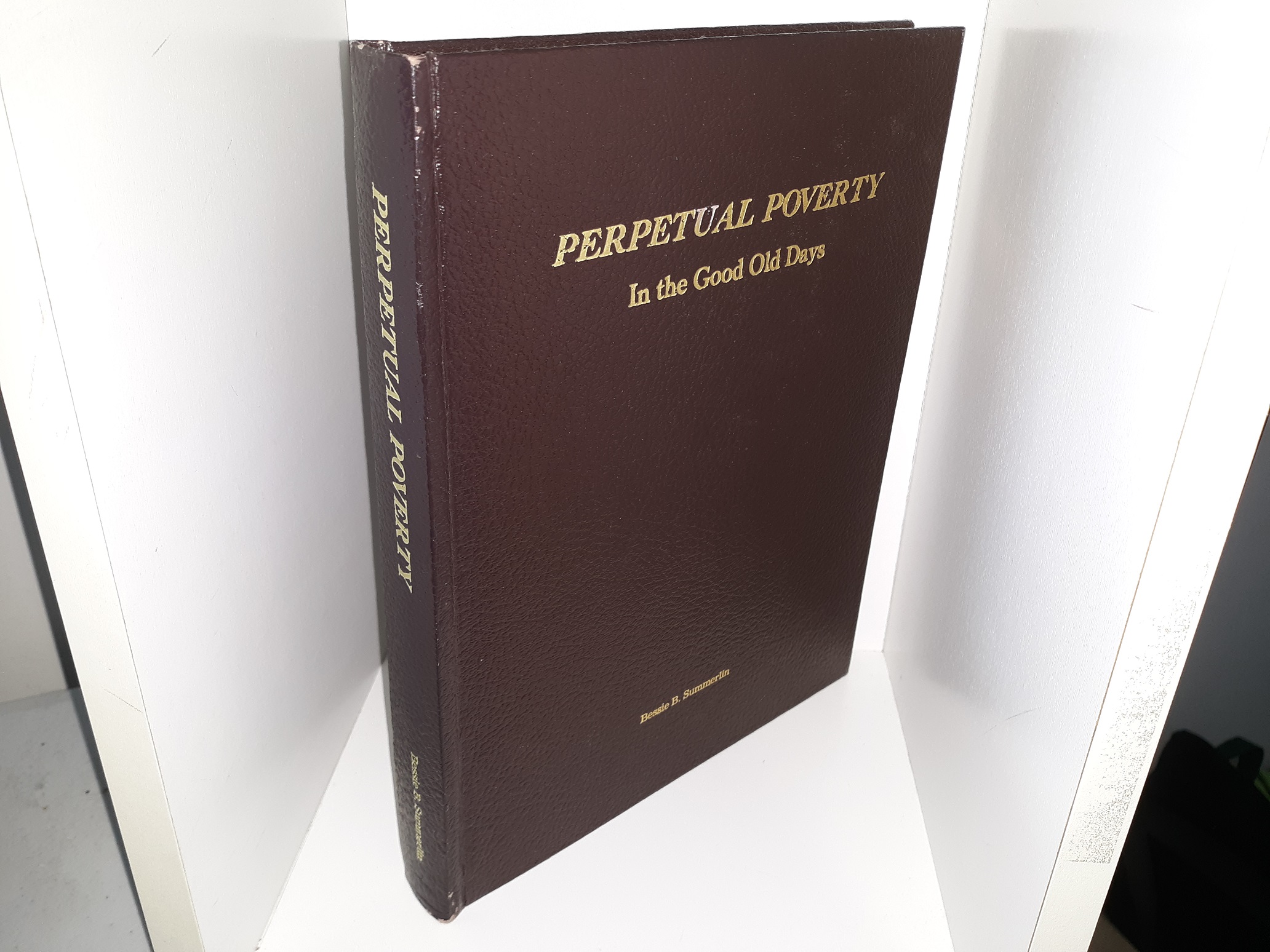 Perpetual Poverty: In the Good Old Days (1989) ~ by Bessie B. Summerlin