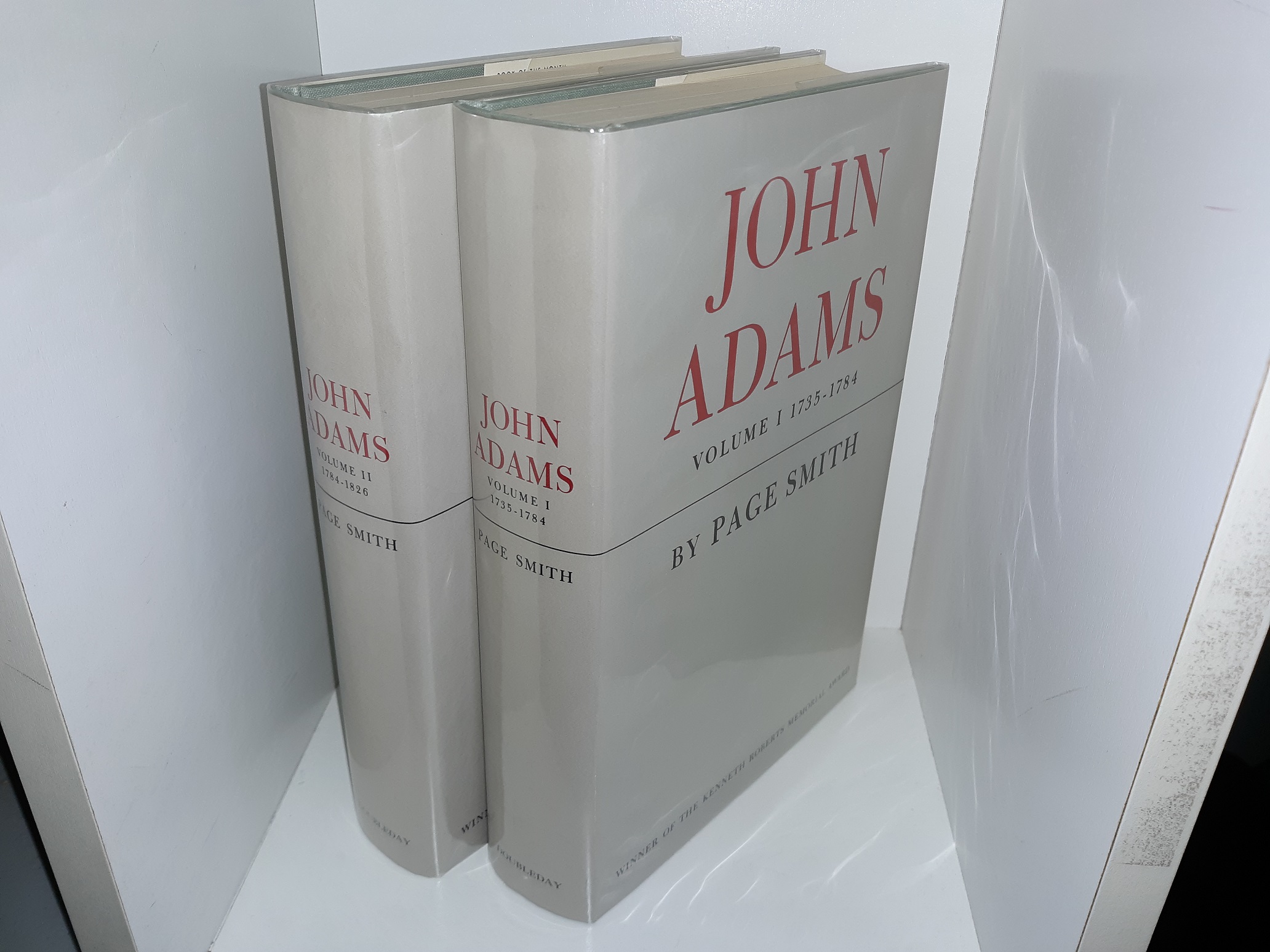 John Adams 2 Vol. Set (1st Edition) (1962) ~ by Page Smith