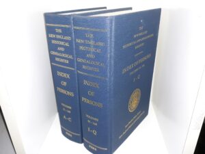 The New England Historical and Genealogical Register: Index of Persons: Vols. 51-148 (2 of the 4 Vols.) (A-C & I-Q) (1995) ~ Edited by Fletcher Fiske