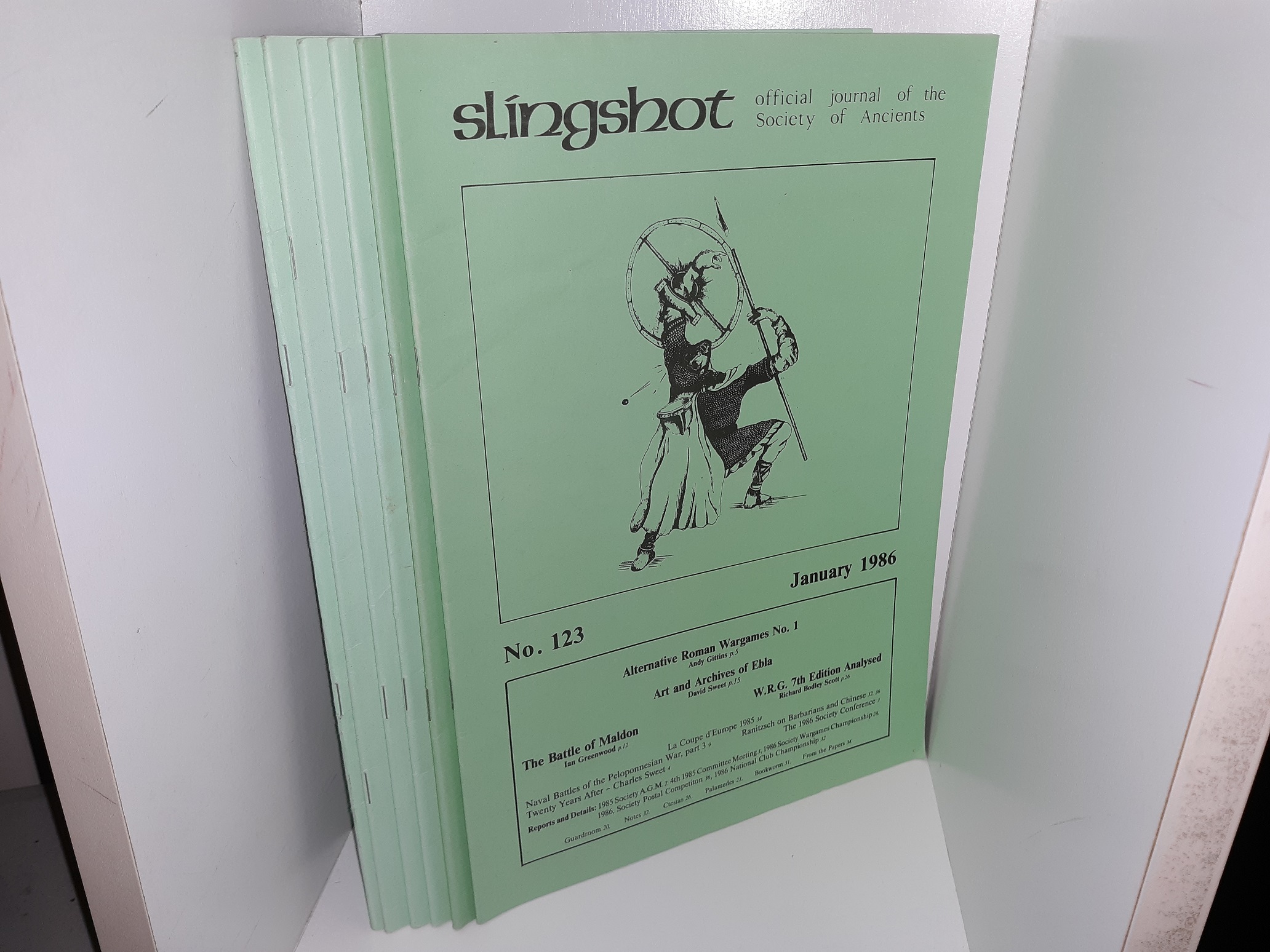 6 Issues of Slingshot: Official Journal of the Society of Ancients (See Details)