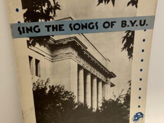 Sing the Songs of BYU songbook, 1937