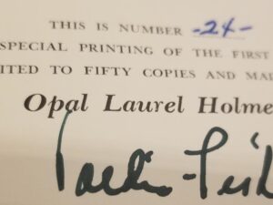 1956 — A Goat for Azazel – A Novel of Christian Origins — Vardis Fisher — #24 of Only 50 Signed & Numbered Copies!