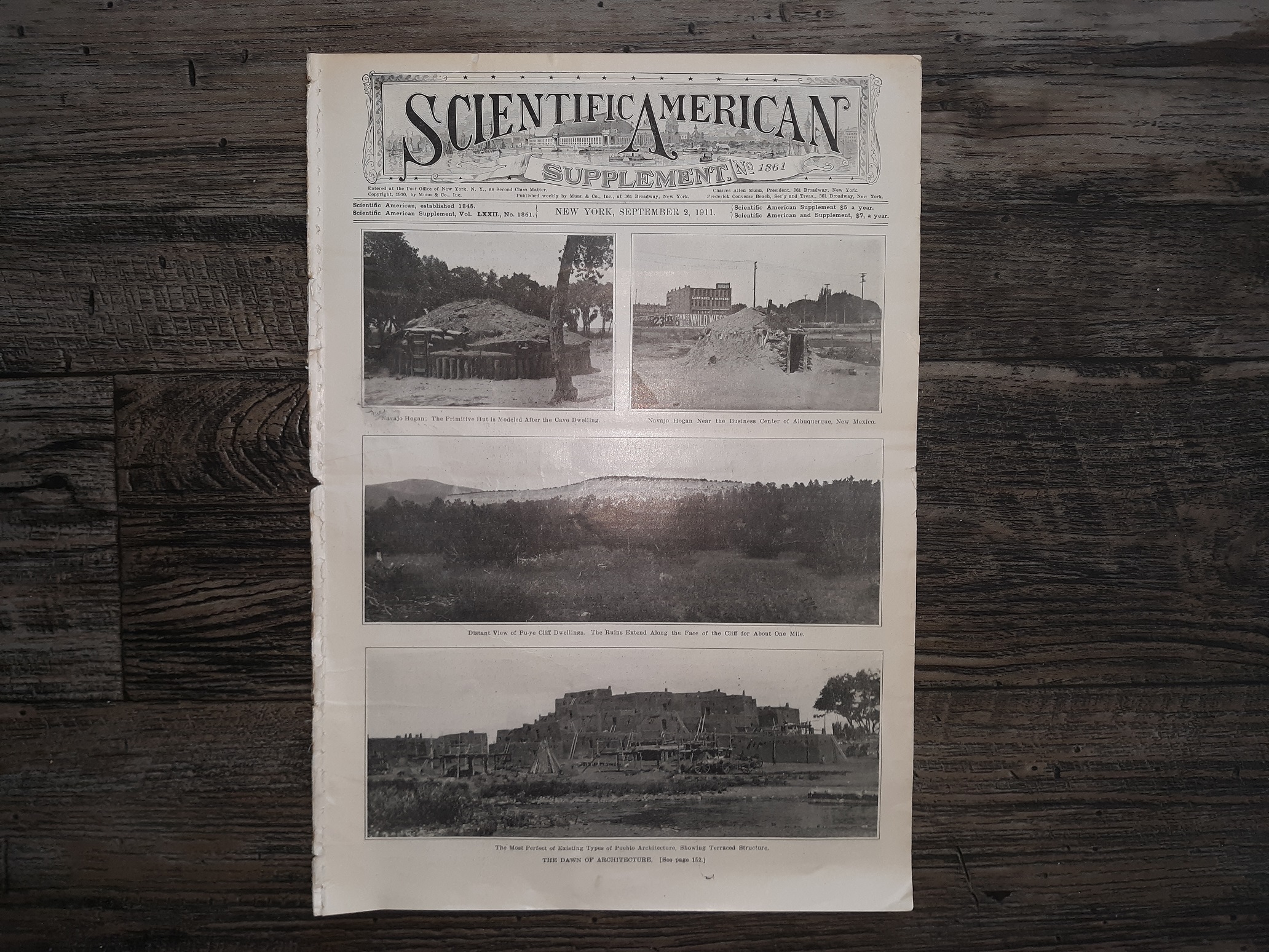 Scientific American: Vol. 72, No. 1861, New York, September 2, 1911 (Newspaper) (1911)