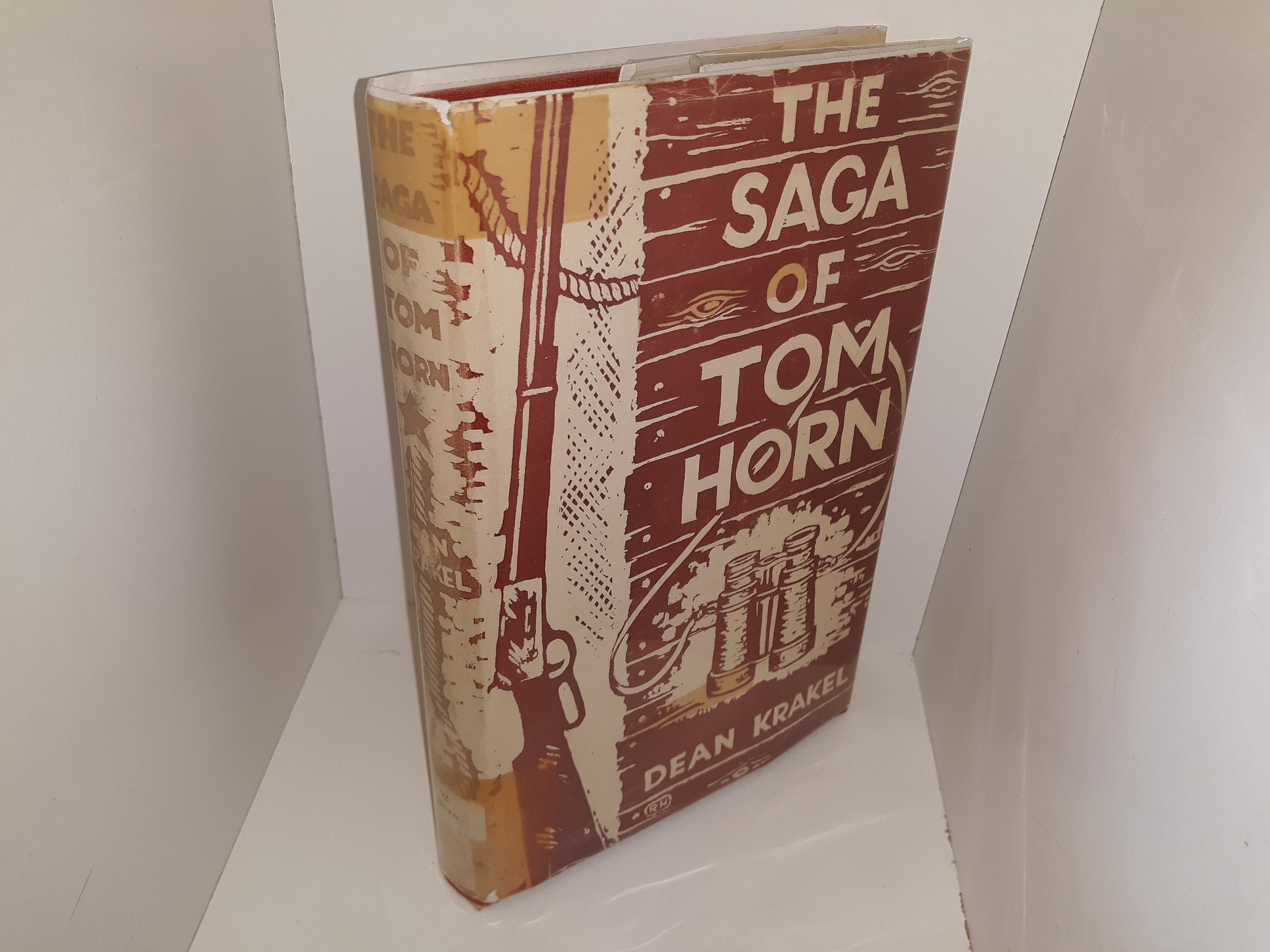 The Saga of Tom Horn (Ex-Library) (Scarce) (1st Edition) (1954) ~ by Dean Krakel