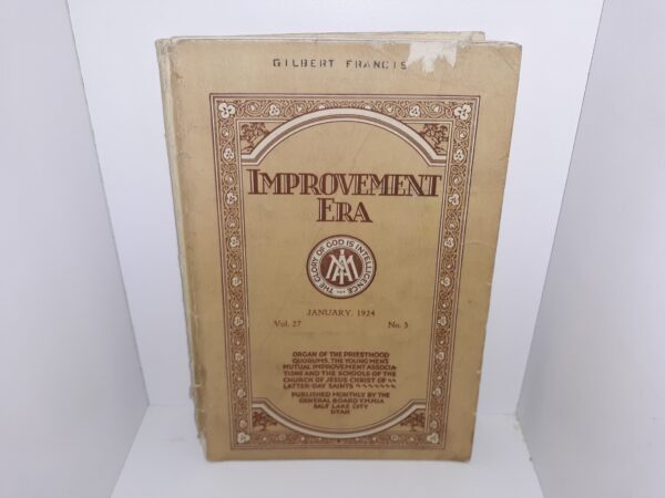 Improvement Era: Vol. 27, No. 3, January, 1924 (1924)