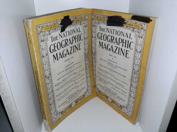 2 Issues of The National Geographic Magazine for the Year 1928 (See Details)