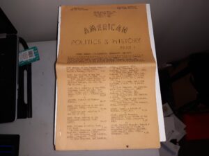 Booksellers Old and Rare Books: American Politics & History Part 1 (No Publishing Date) (Catalog)