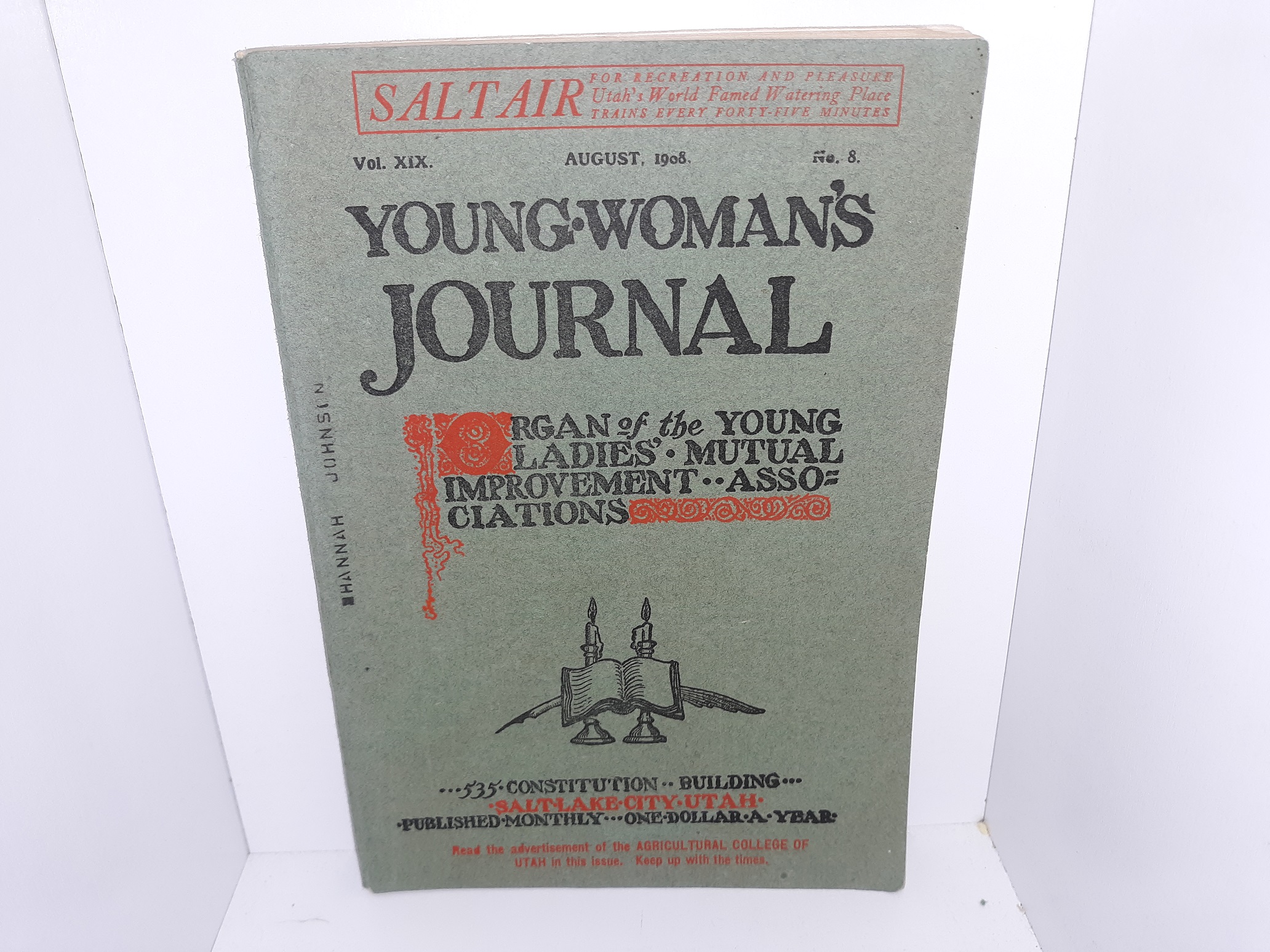 Young Woman’s Journal: Vol. 19, No. 8, August, 1908 (1908)