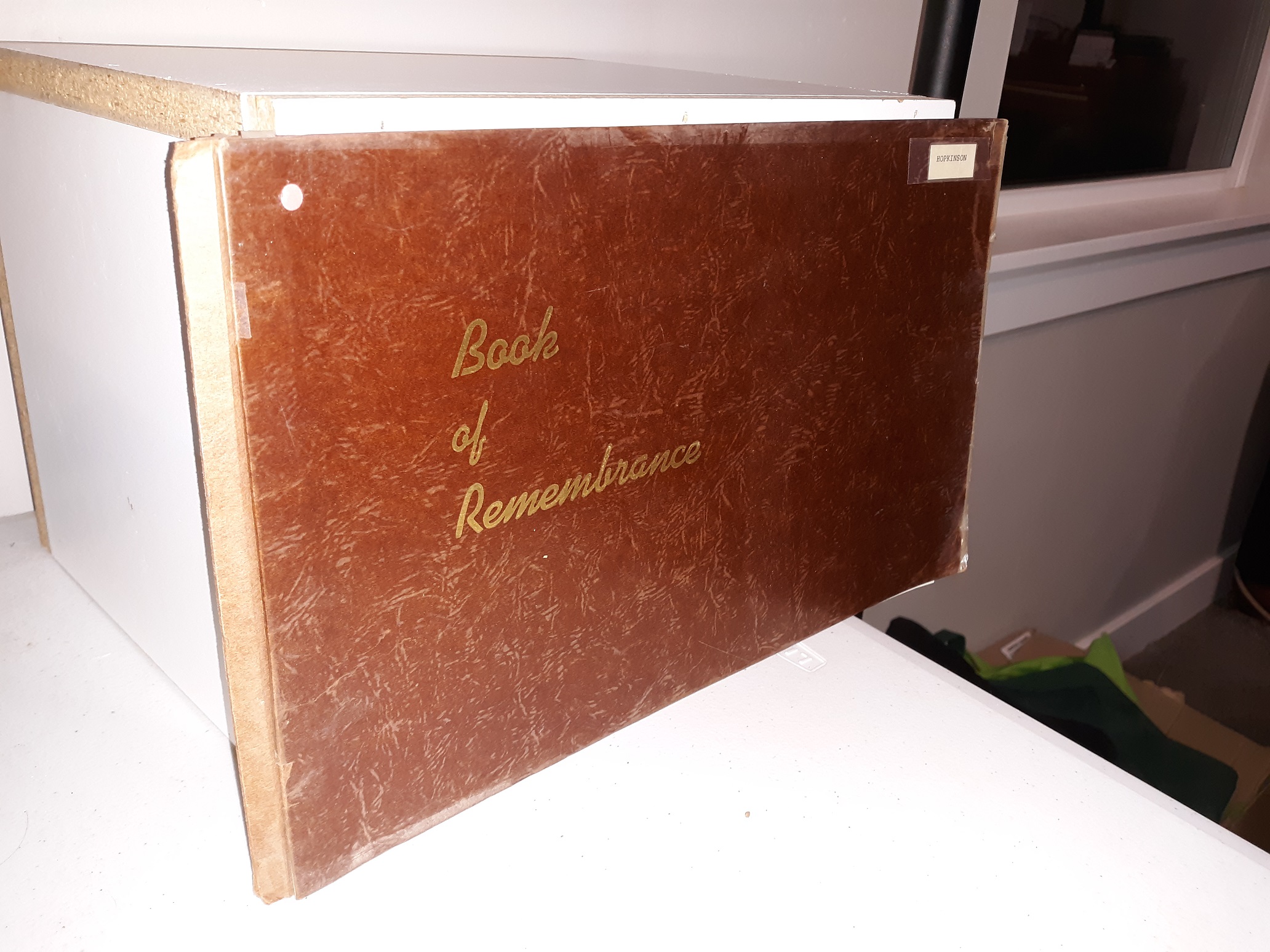 Book of Remembrance: Hopkinson: The Story of Our Lives: Albert E Hopkinson, and Elizabeth A. Hopkinson (No Publishing Date) ~ Author Unknown