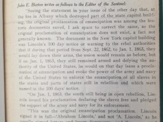 1911 --- Rare Utah Pamphlet --- Bulletin No. 46. Shepard Book Company, Original Lincoln Proclamation Burned --- Bound Inside Vol. 1 of The Complete Works of Abraham Lincoln