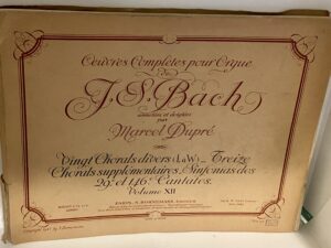 Oeuvre Completes pour Orgue de JS Bach (Complete works for the Organ), Vol 12, 1941