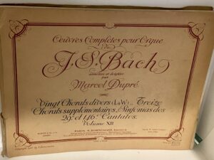 Oeuvre Completes pour Orgue de JS Bach (Complete works for the Organ), Vol 12, 1941