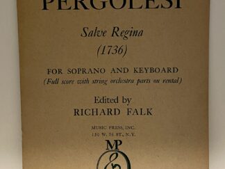 Giovanni Battista Pergolesi’s Salve Regina (1736)