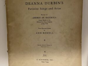 Deanna Durbin’s Favorite Songs and Arias (1939)