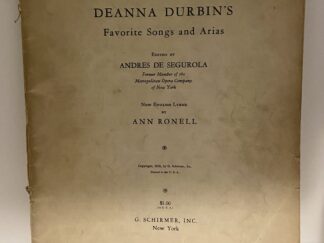 Deanna Durbin's Favorite Songs and Arias (1939)