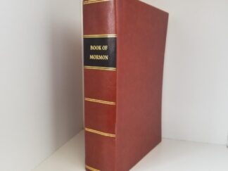 Facsimile of the 1830 First Edition Book of Mormon --- Rusty Brown Leather Binding