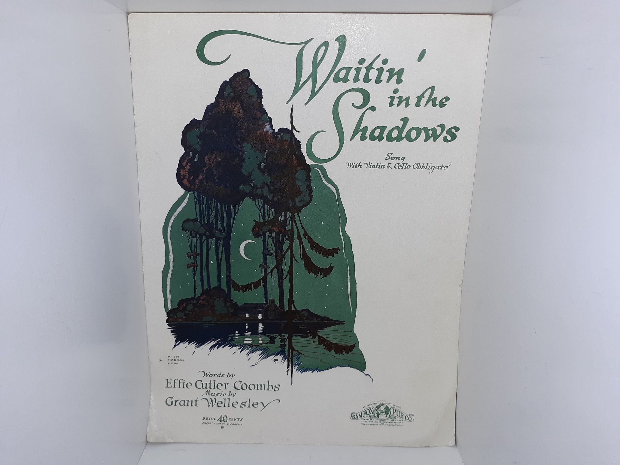 Waitin’ in the Shadows (Sheet Music) (1926)