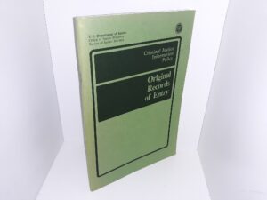 Criminal Justice Information Policy: Original Records of Entry (Rare) (1990)