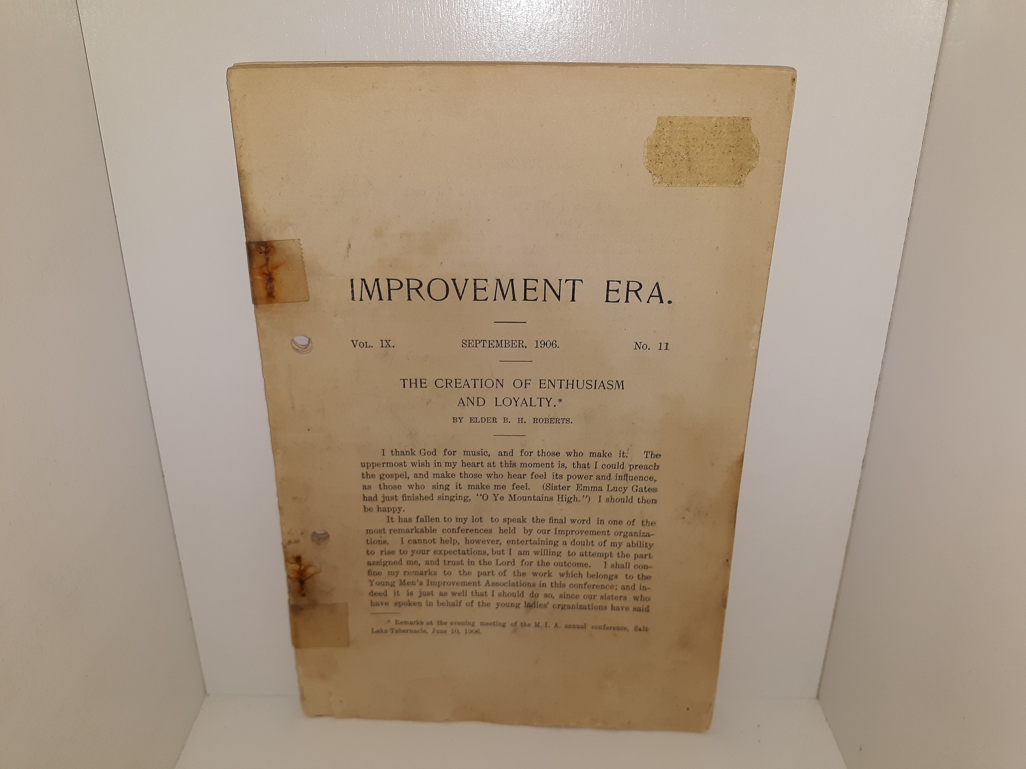 Improvement Era: Vol. 9, No. 11, September, 1906 (1906)