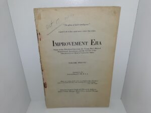 Improvement Era: Vol. 20 (1917)