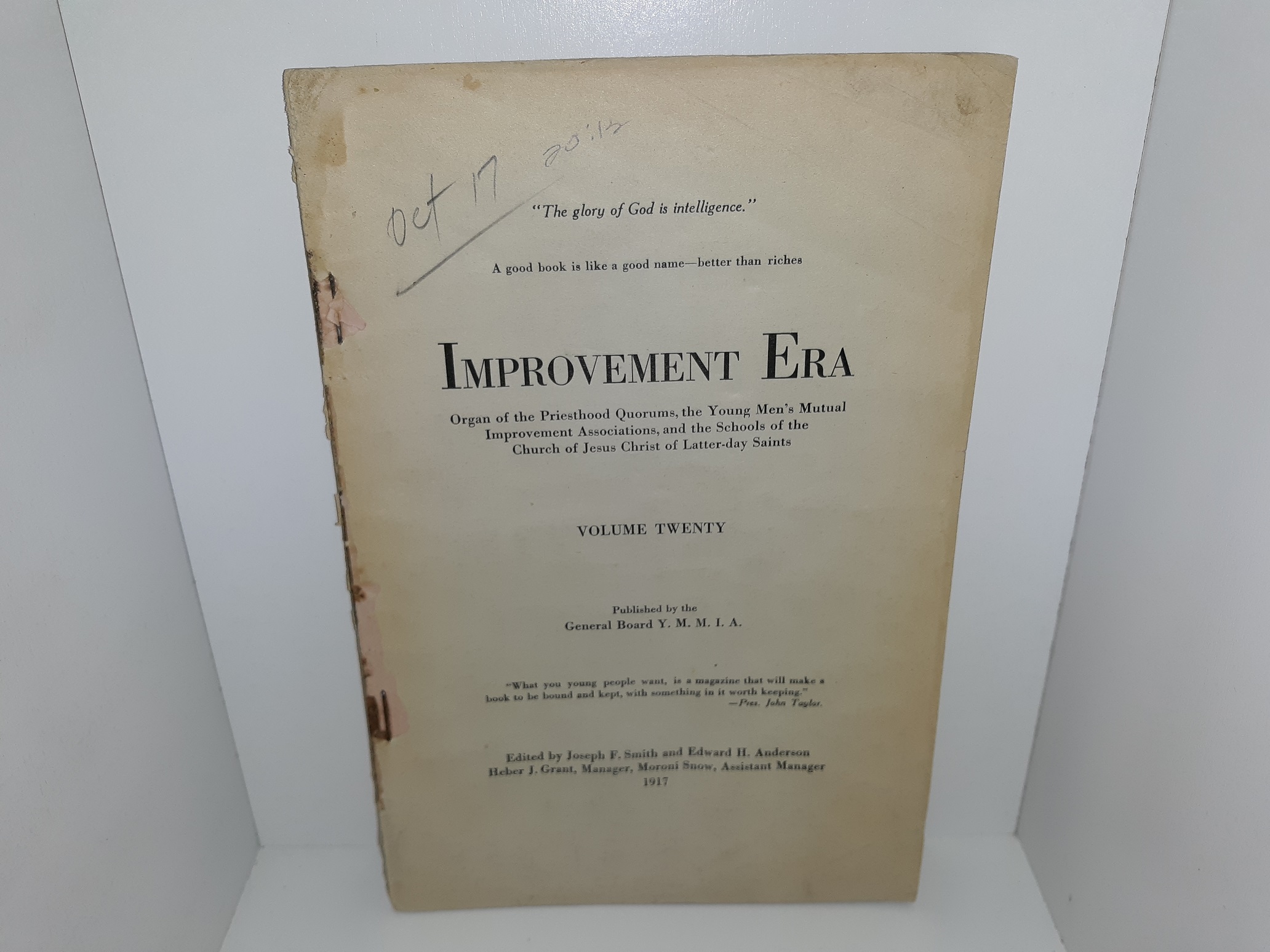 Improvement Era: Vol. 20 (1917)