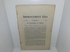 Improvement Era: Vol. 14, No. 1, November, 1920 (1920)