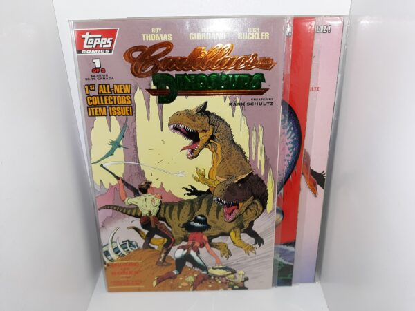 3 Issues of Cadilacs and Dinosaurs Comic Books (Topps Comics)