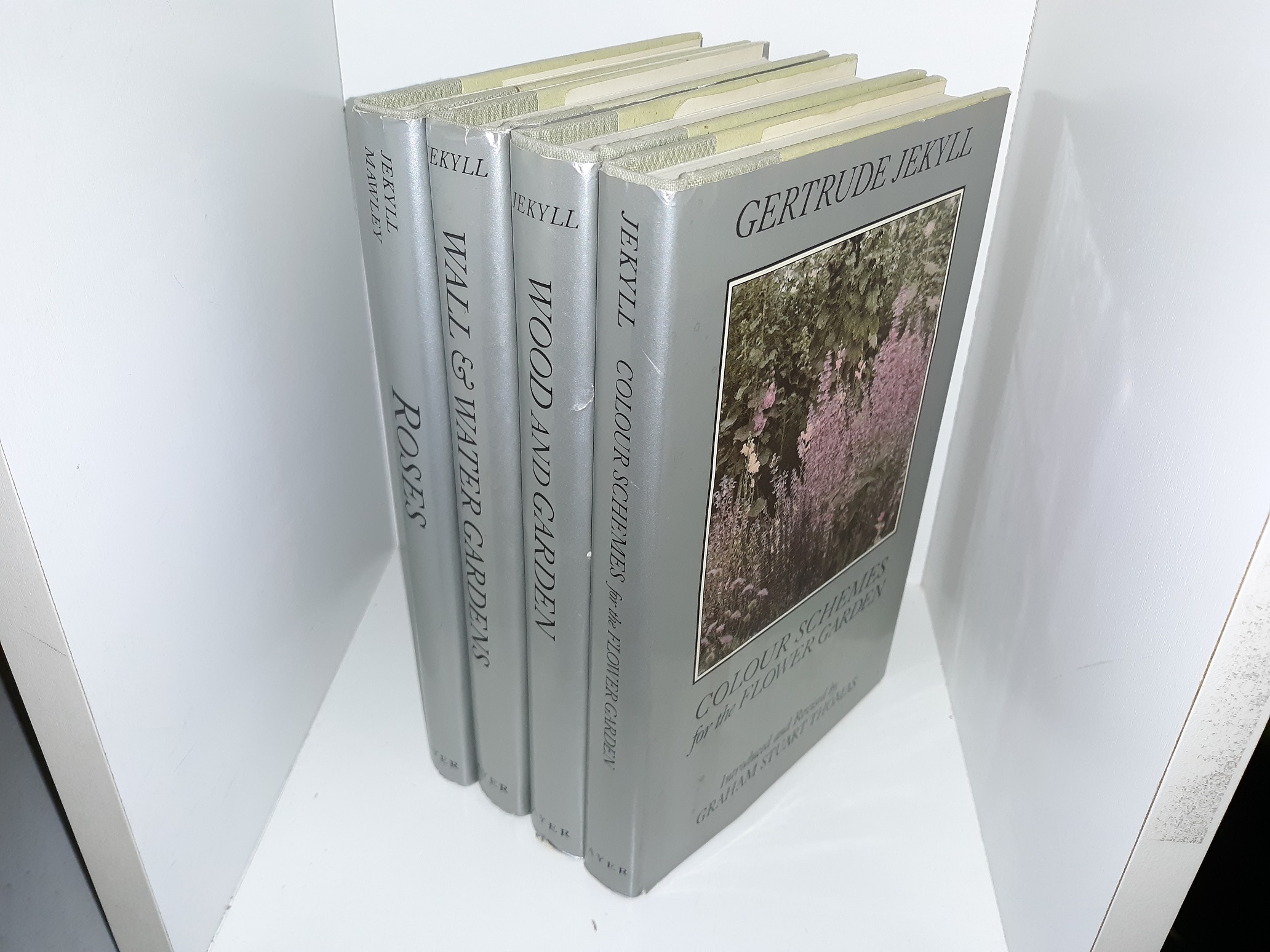 4 Books About Plants by Gertrude Jekyll: Colour Schemes for the Flower Garden / Wood and Garden / Wall & Water Gardens / Roses (See Details)