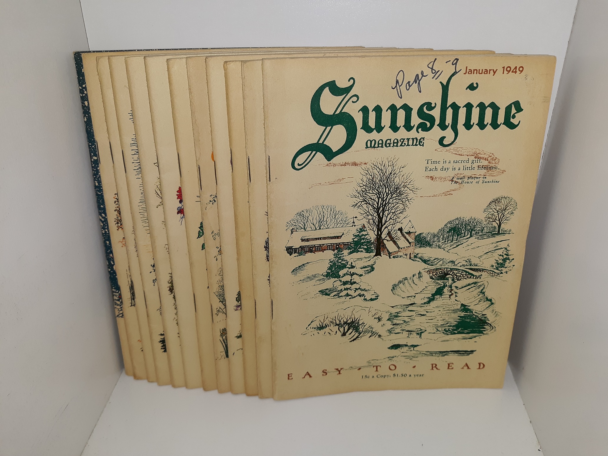 12 Issues of Sunshine Magazine for the Year 1949 (1949)