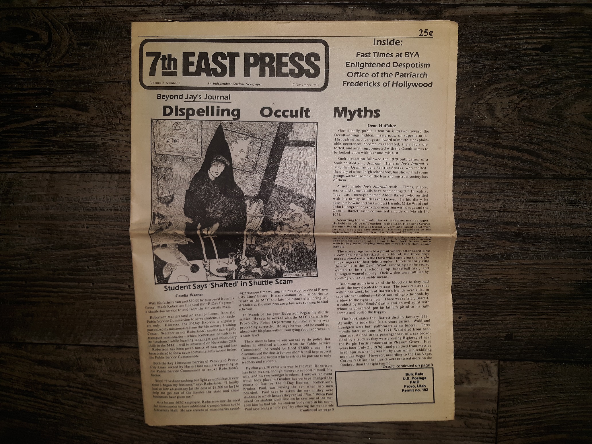 7th East Press: Vol. 2, No. 3, 17 November 1982 (Newspaper) (1982)