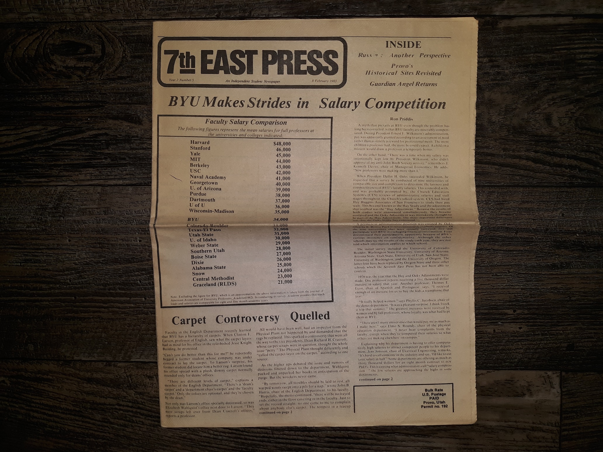 7th East Press: Year 2, No. 5, 8 February 1983 (Newspaper) (1983)
