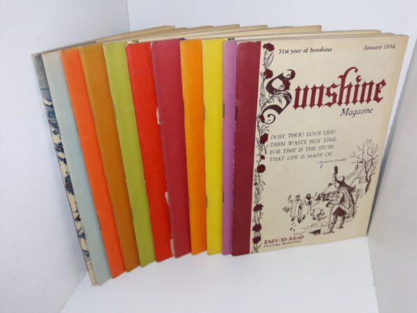 12 Issues of Sunshine Magazine for the Year of 1954 (1954)