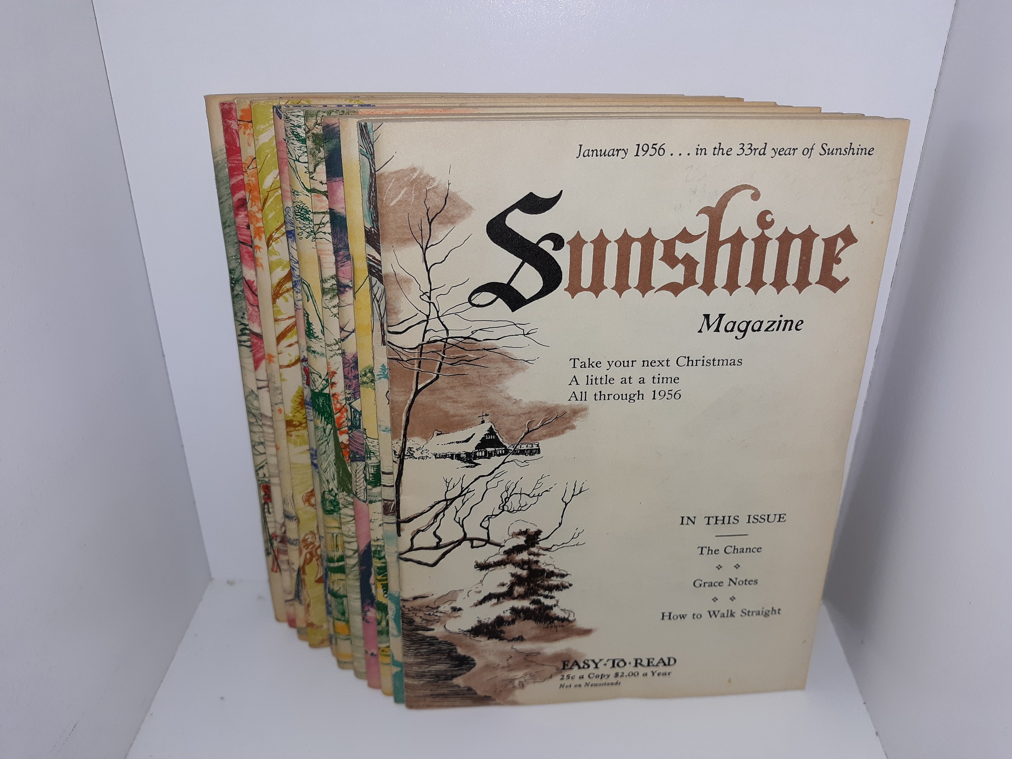 12 Issues of Sunshine Magazine for the Year of 1956