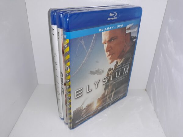 3 Films on Blu-ray: Elysium / Split / Oblivion (New) (See Details)