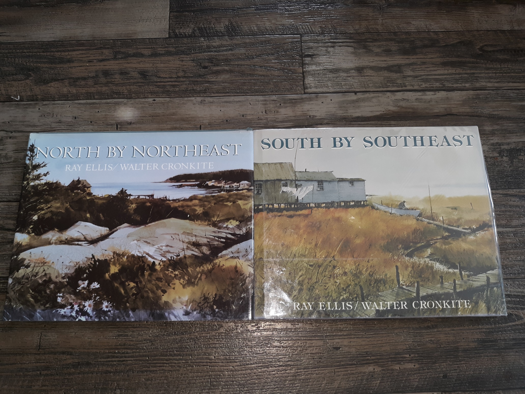 2 Books by Ray Ellis & Walter Cronkite: North By Northeast / South By Southeast (See Details)