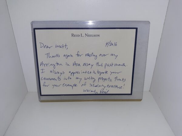 A Note Written by Assistant Church Historian Reid L. Neilson