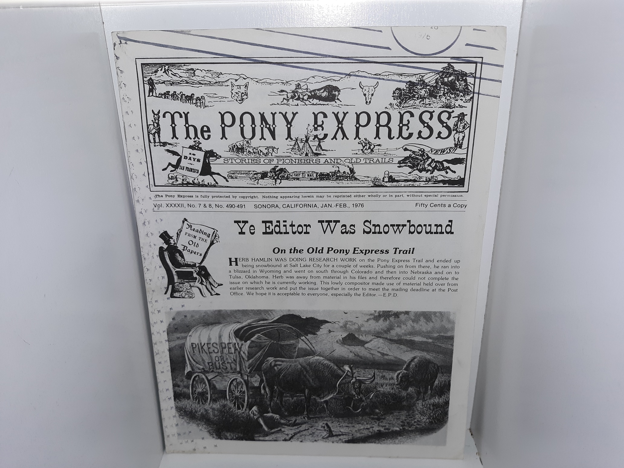 The Pony Express: Vol. 42, No. 7 & 8, No. 490-491, Sonora, California, Jan-February, 1976 (Newsletter) (1976)